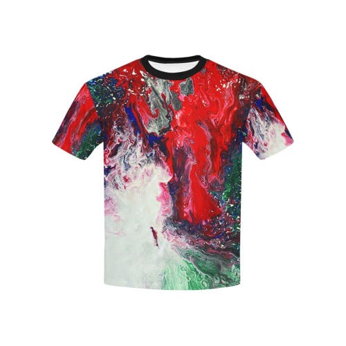 Explosion on the Sea Kids' All Over Print T-shirt (USA Size) (Model T40)