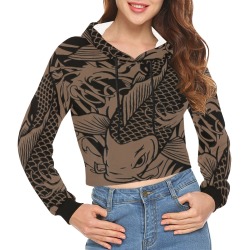 RTESBB All Over Print Crop Hoodie for Women (Model H22)