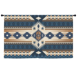 Elegant Native American Pattern Window Curtain 52"x63" (2-Piece)