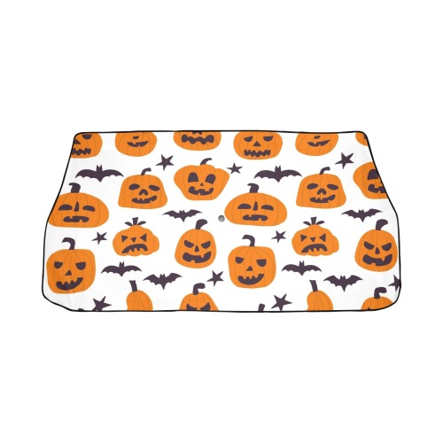 Halloween Pumpkins and Bats Car Sun Shade Umbrella 58"x29"
