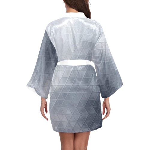 mosaic triangle 13 Long Sleeve Kimono Robe