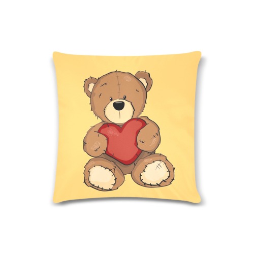 Valentines day Custom Zippered Pillow Case 16"x16" (one side)