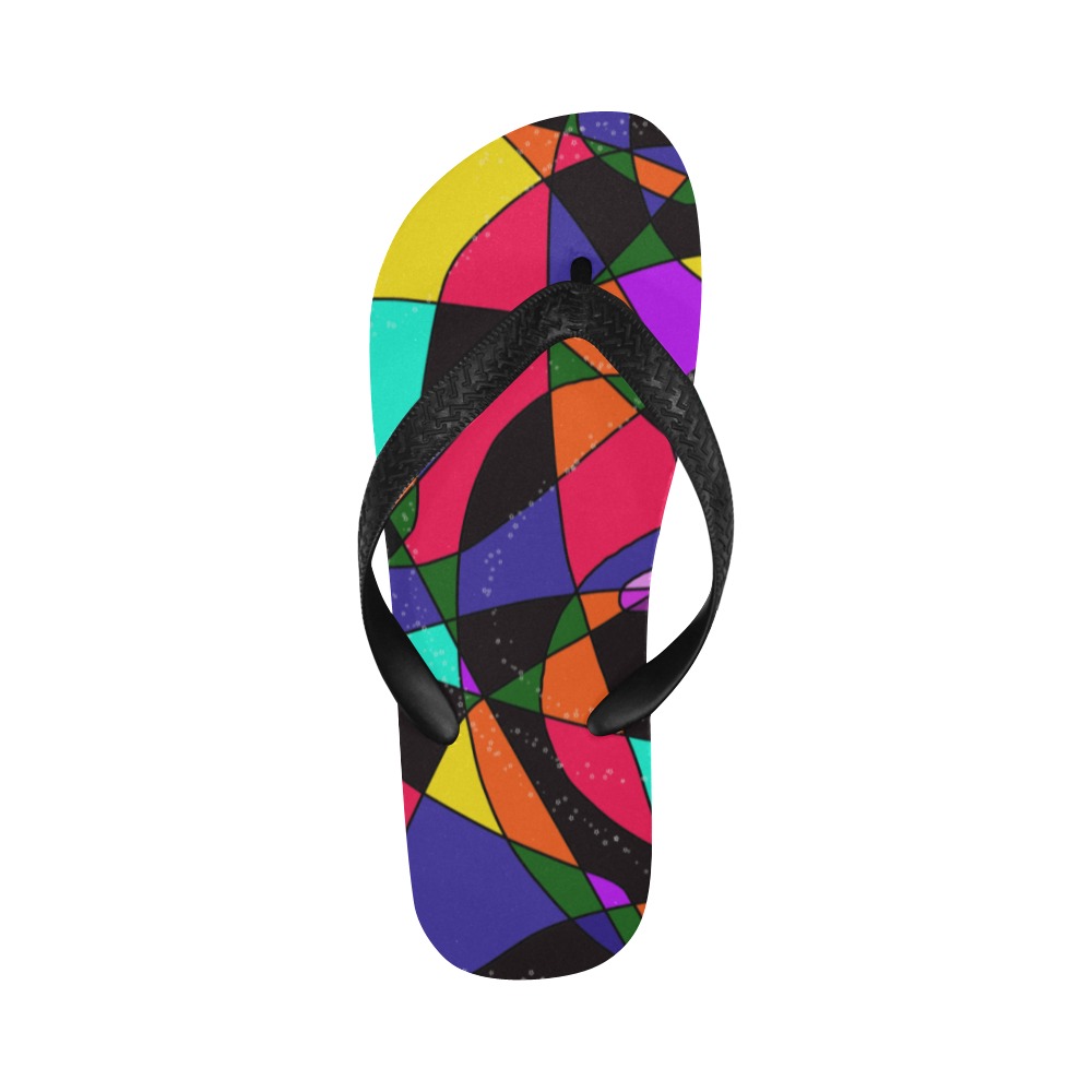 Abstract Design S 2020 Flip Flops for Men/Women (Model 040)