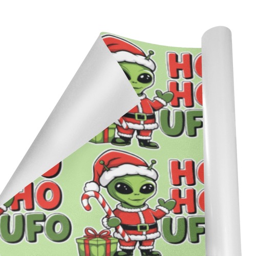 Ho Ho UFO Gift Wrapping Paper 58"x 23" (1 Roll)