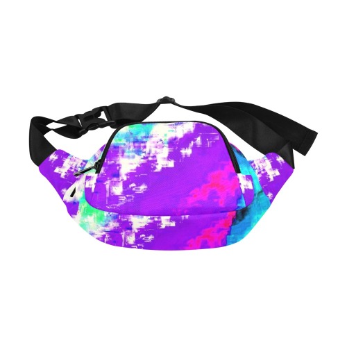 Glitchin' Purple Fanny Pack/Small (Model 1677)