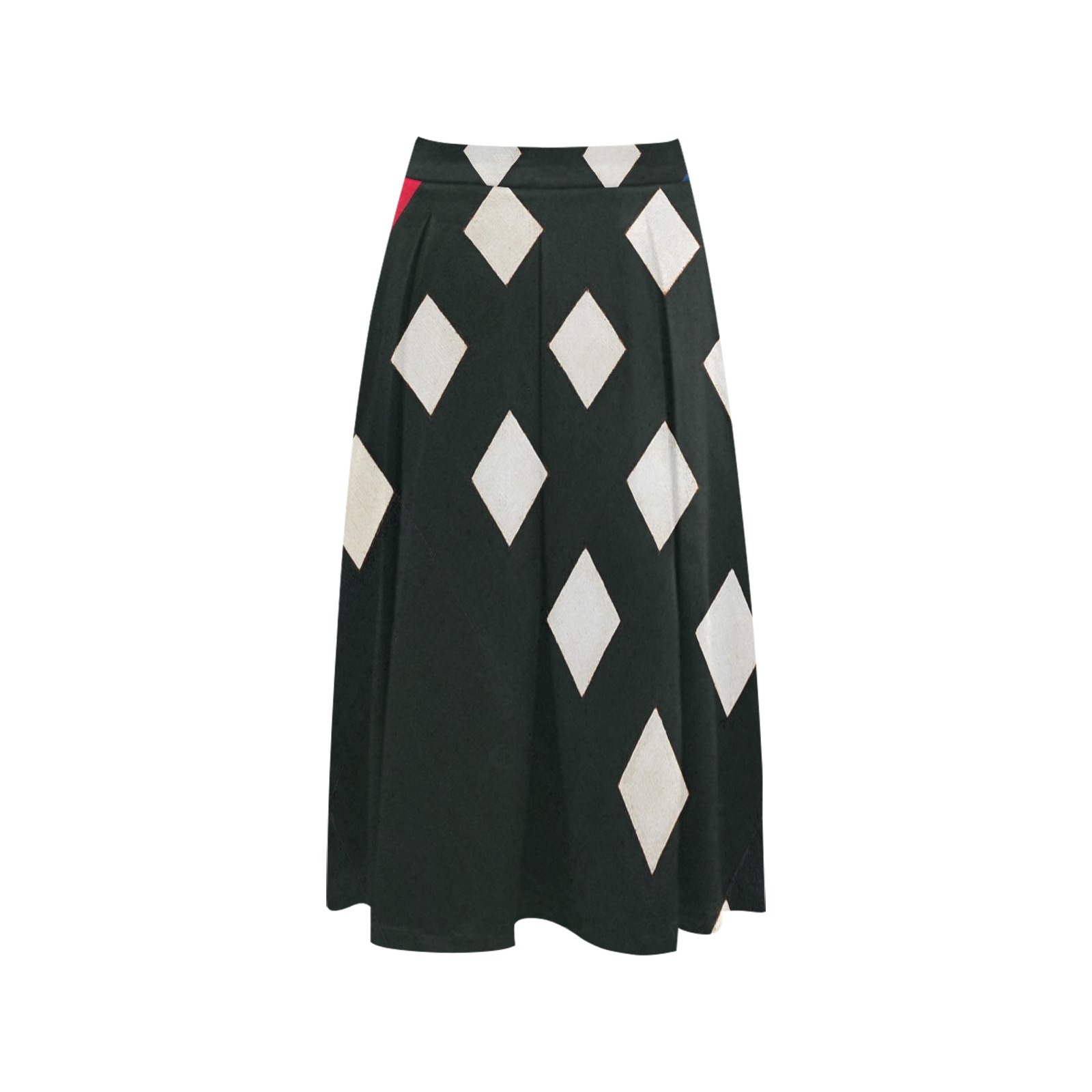 Counter-composition XV by Theo van Doesburg- Mnemosyne Women's Crepe Skirt (Model D16)