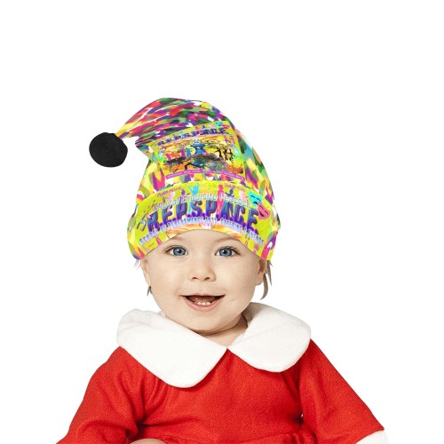 JNV REPSPACE COLOFUL PAINT DOTS 2 CHRISTMAS HAT Santa Hat