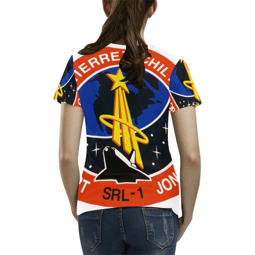 STS-59 PATCH All Over Print T-Shirt for Women (USA Size) (Model T40)
