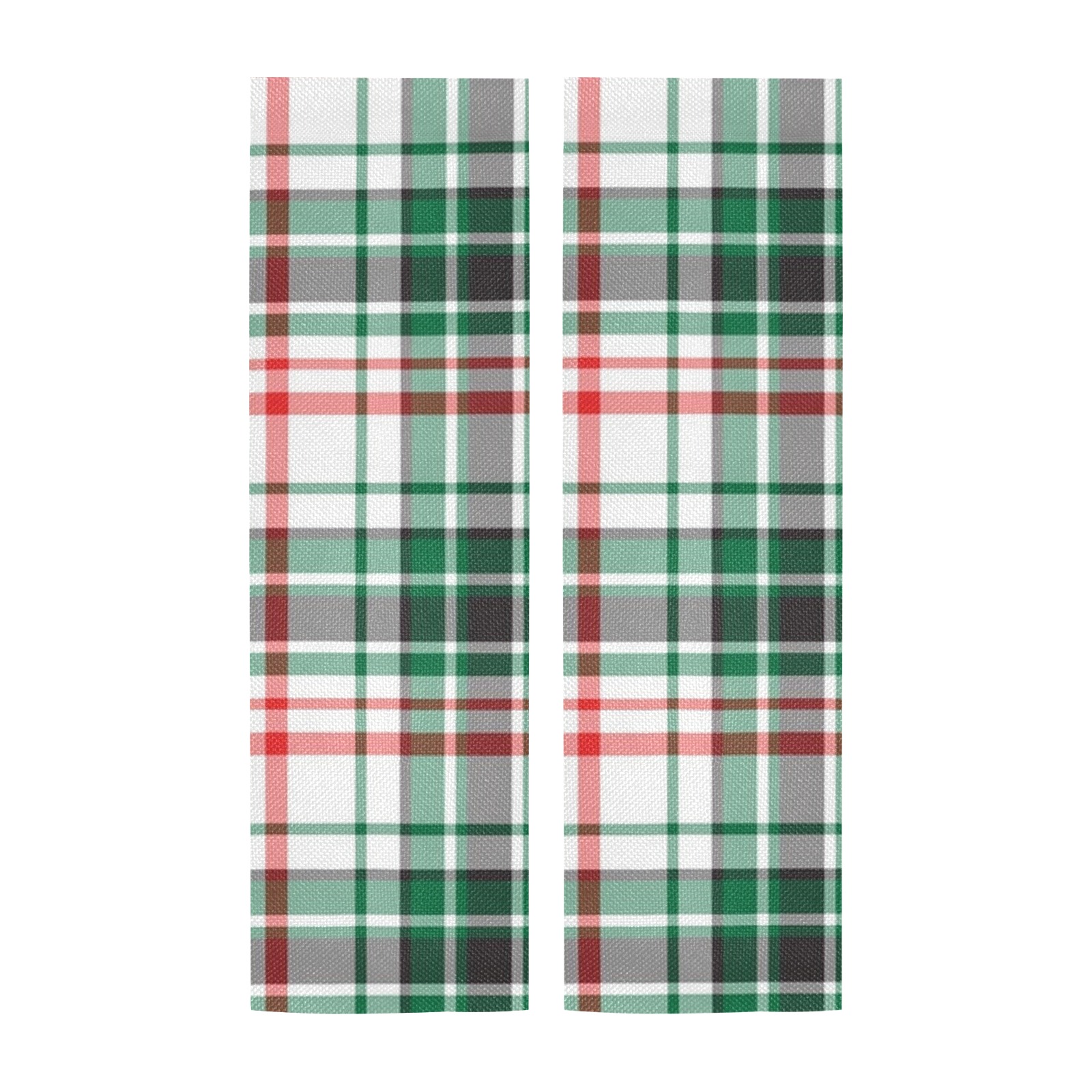 Holiday Plaid Door Curtain Tapestry