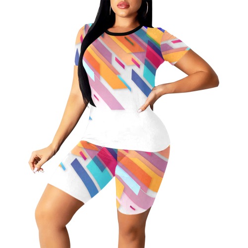abstract shapes Collectable Fly Women's Short Yoga Set