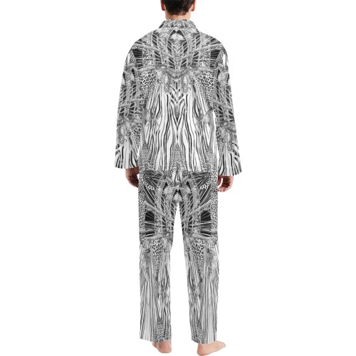 Crazy zebra 2 - 6 Men's V-Neck Long Pajama Set