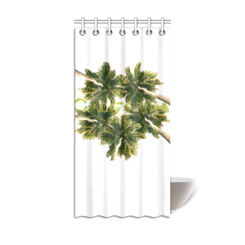 Palm tree in Cali Shower Curtain 36"x72"