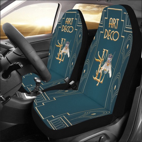 Art Deco Collectable Fly Car Seat Covers (Set of 2)