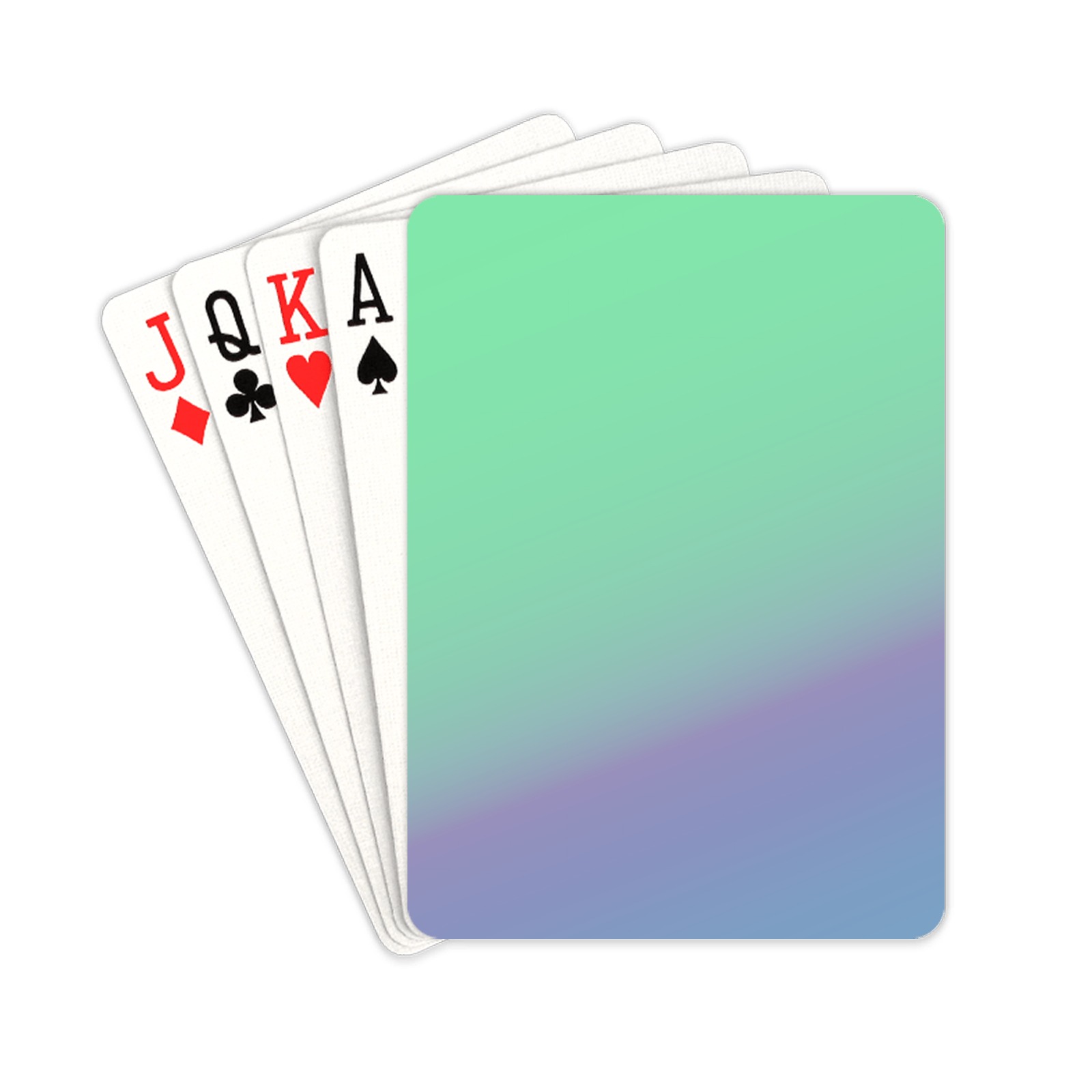 blu grn Playing Cards 2.5"x3.5"