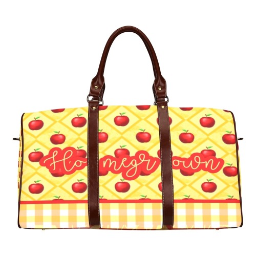 Homegrown Apple Waterproof Travel Bag/Small (Model 1639)