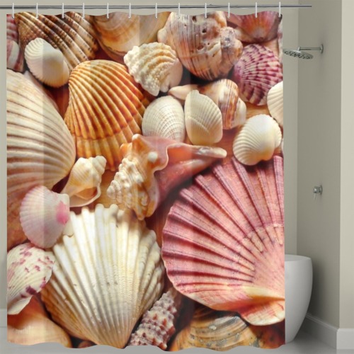 shells Shower Curtain 72" x 72"