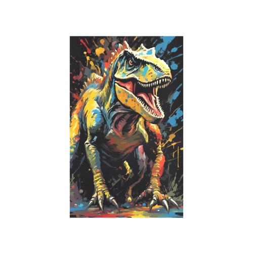 Formidable dinosaur rex, cool colorful fantasy art Art Print 19‘’x28‘’