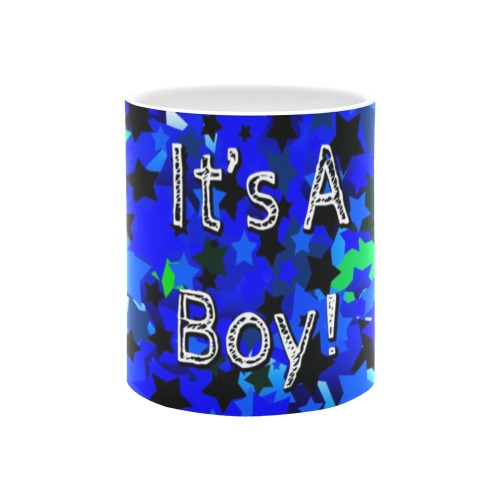 It's A Boy! Stars in Blue White Mug(11OZ)