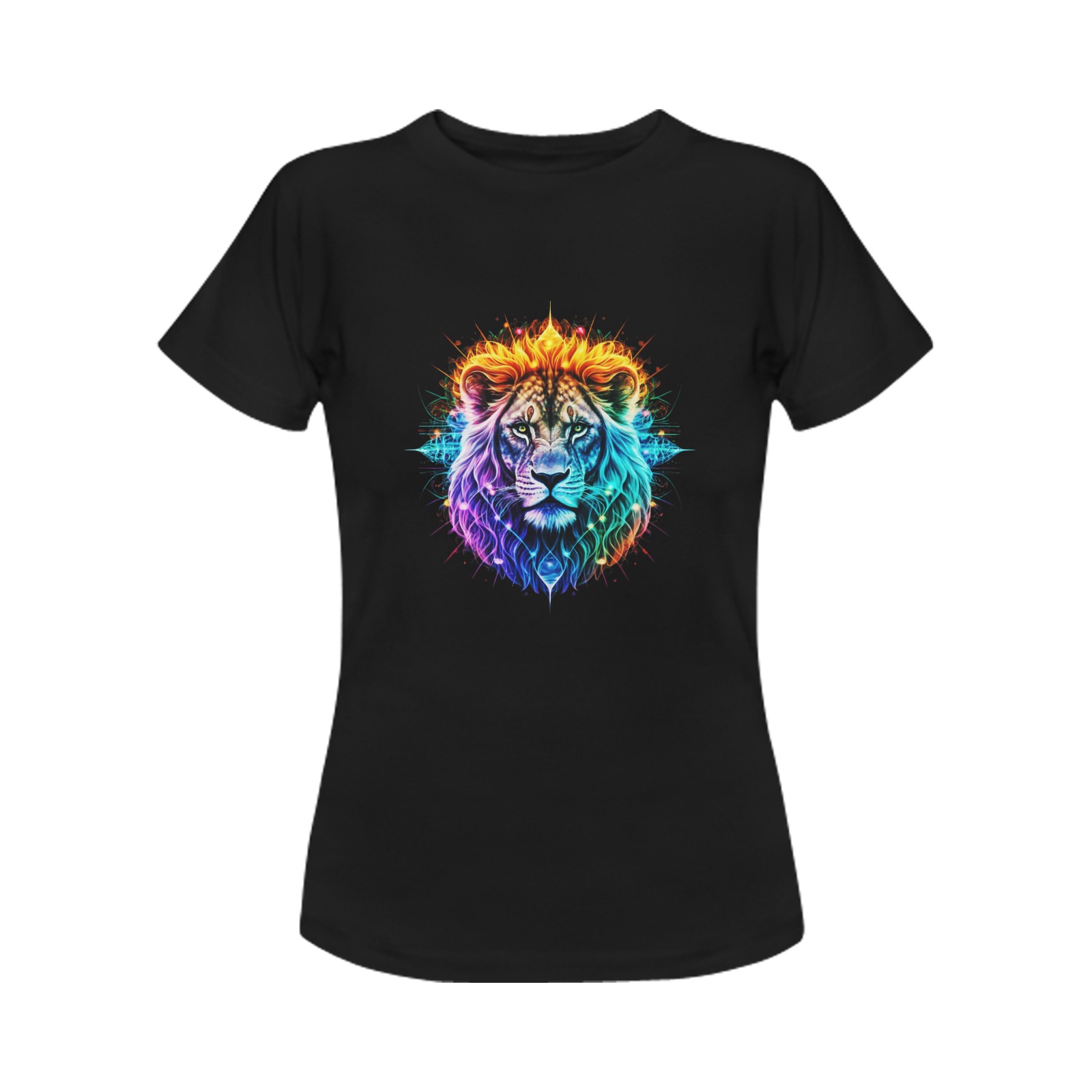 Lion Women's T-Shirt in USA Size (Front Printing Only)