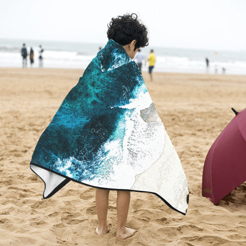 Ocean And Beach Kids' Hooded Bath Towels
