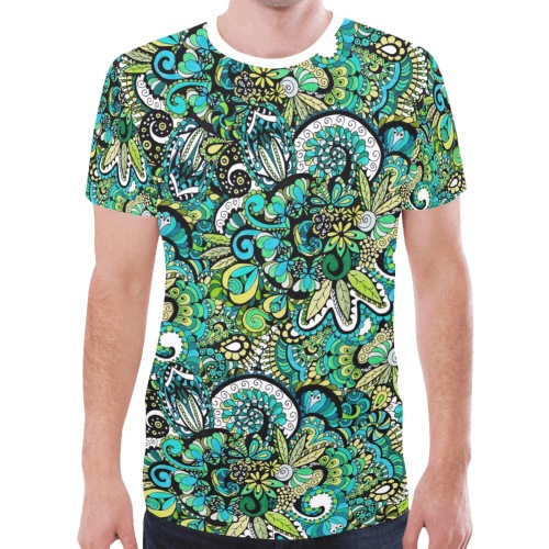 Tropical Illusion New All Over Print T-shirt for Men (Model T45)