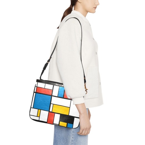 Mondrian De Stijl Modern Small Shoulder Bag (Model 1710)