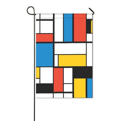 Mondrian De Stijl Modern Garden Flag 12‘’x18‘’（Without Flagpole）