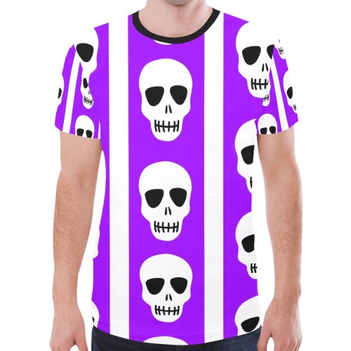 Creepy Skulls New All Over Print T-shirt for Men (Model T45)