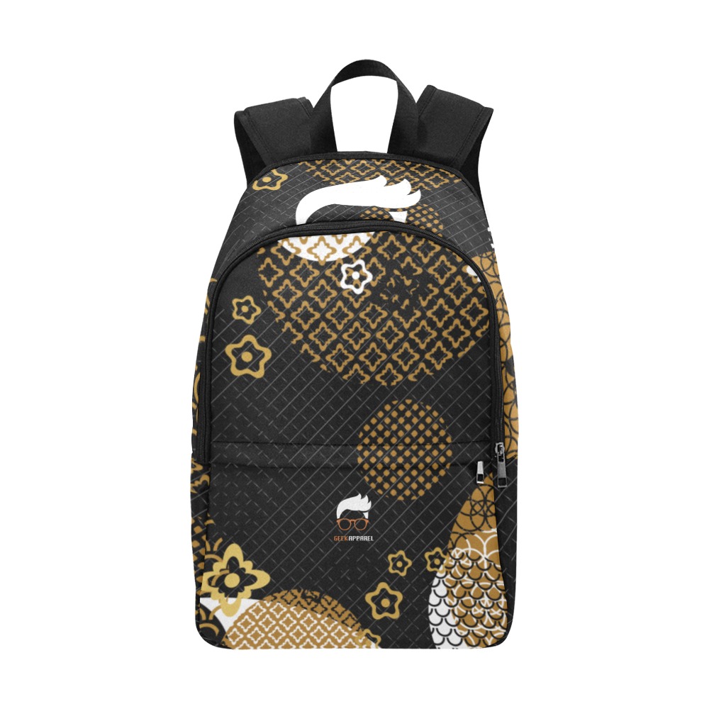 Geek Apparel logo Honeycomb Backpack Fabric Backpack for Adult (Model 1659)