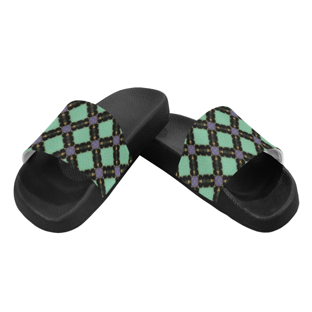 Fractoberry Fractal Pattern 000160MSS Men's Slide Sandals (Model 057)