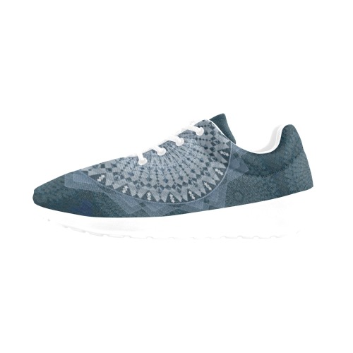 An initiation of the mass circle (blue version) Women's Athletic Shoes (Model 0200)