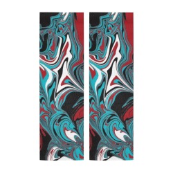 Dark Wave of Colors Door Curtain Tapestry