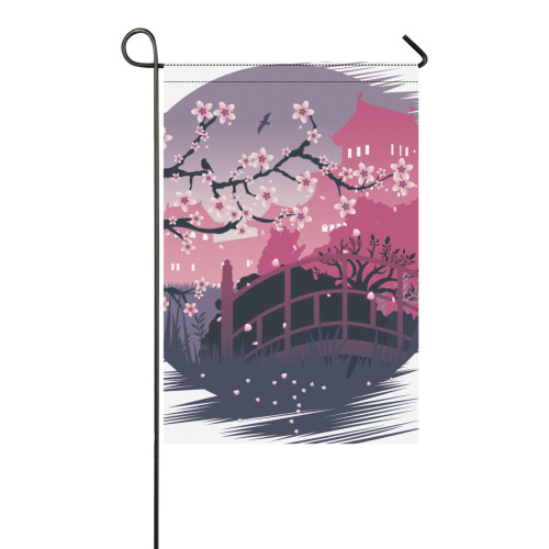 Dark Blossom Garden Flag 12‘’x18‘’(Twin Sides)
