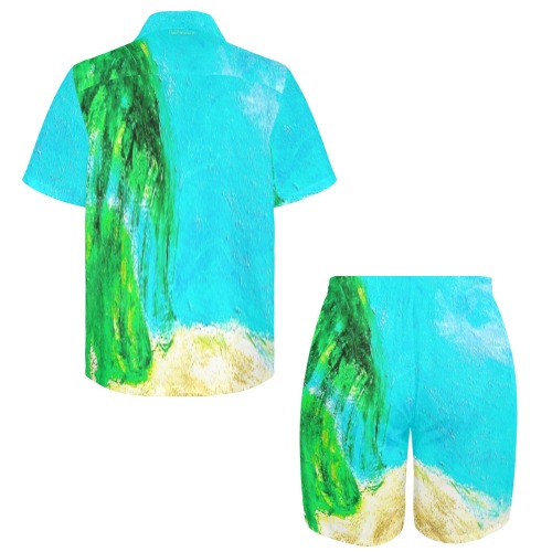 The Beach  Collection Men's Shirt and Shorts Outfit (Set26)
