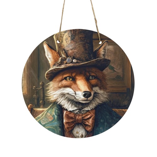 Gentleman Fox Wooden Hanging