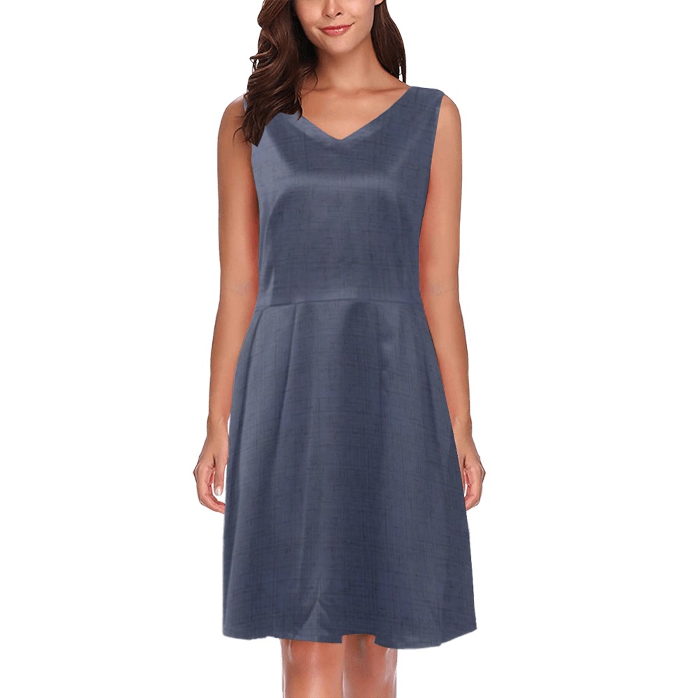 DERGG Chryseis Sleeveless Pleated Dress(Model D07)