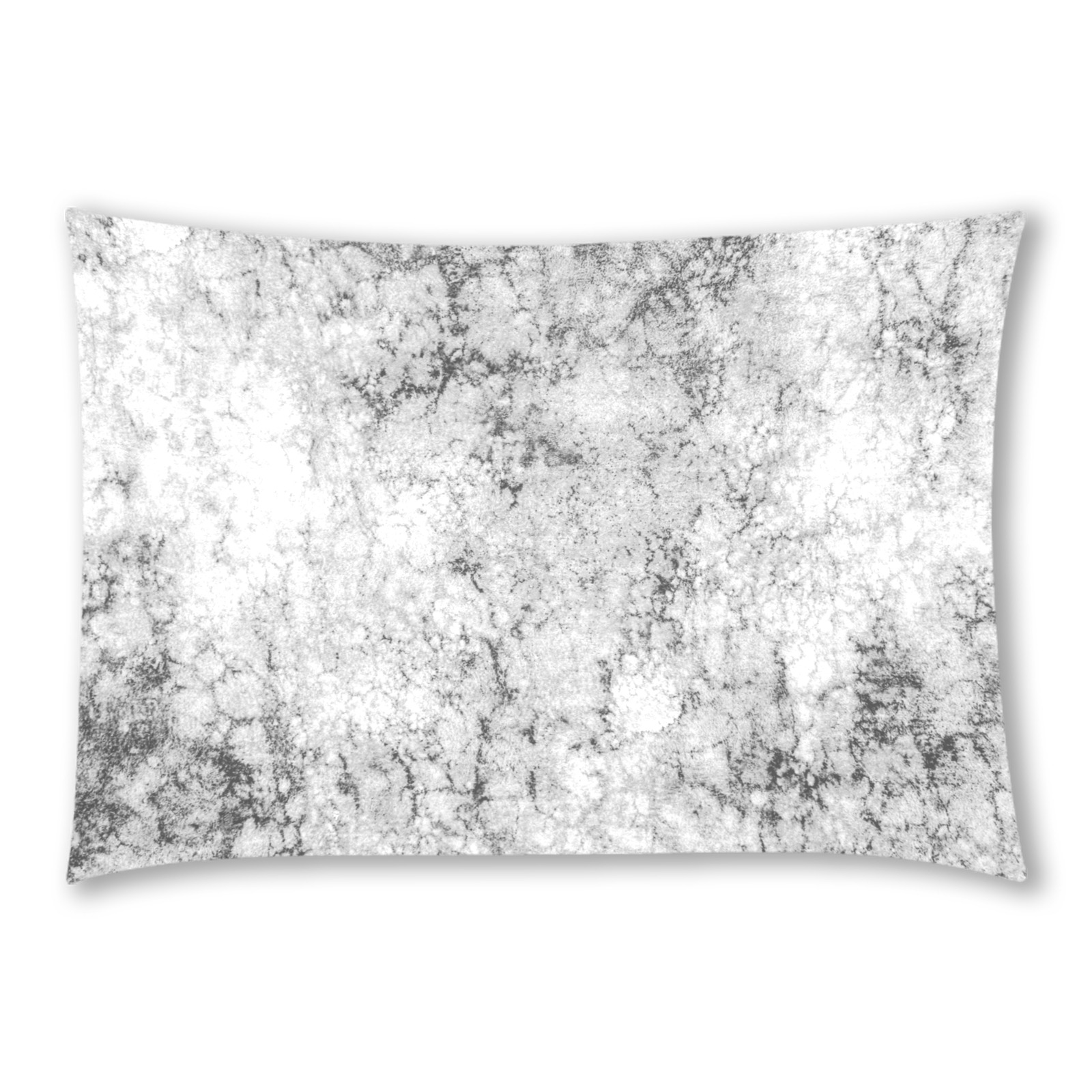 Textured gray Custom Rectangle Pillow Case 20x30 (One Side)