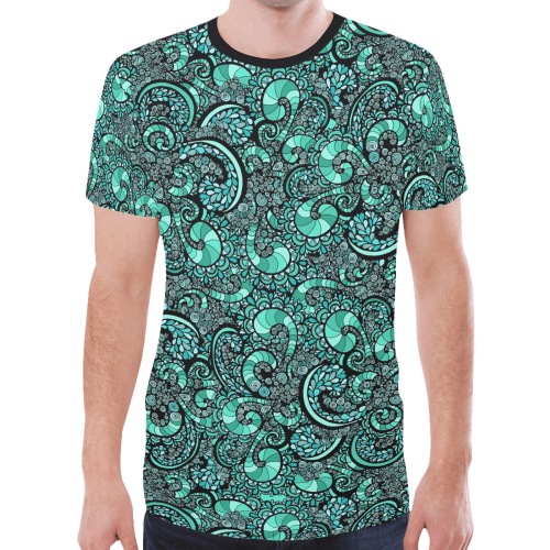 Seafoam Shores New All Over Print T-shirt for Men (Model T45)