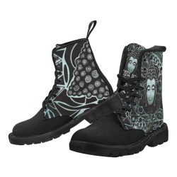 Buddha-Noir-2 Martin Boots for Women (Black) (Model 1203H)