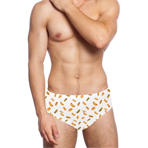 Hot Dog Pattern - White