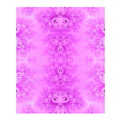 Soft Violet Flowers Frost Fractal 3-Piece Bedding Set