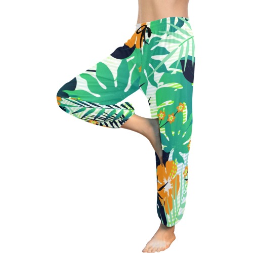 GROOVY FUNK THING FLORAL Women's All Over Print Harem Pants (Model L18)