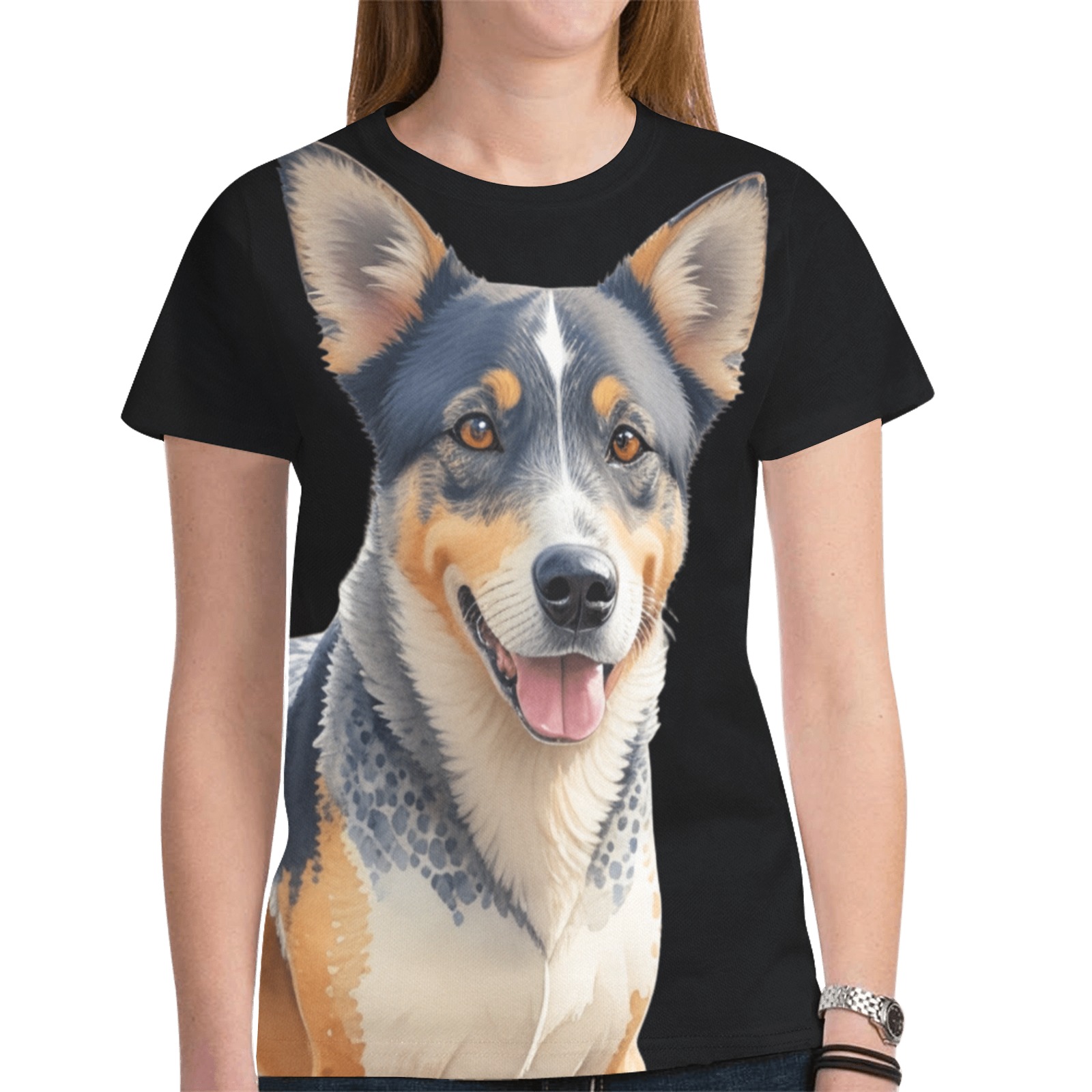 Australian Cattle Dog New All Over Print T-shirt for Women (Model T45)