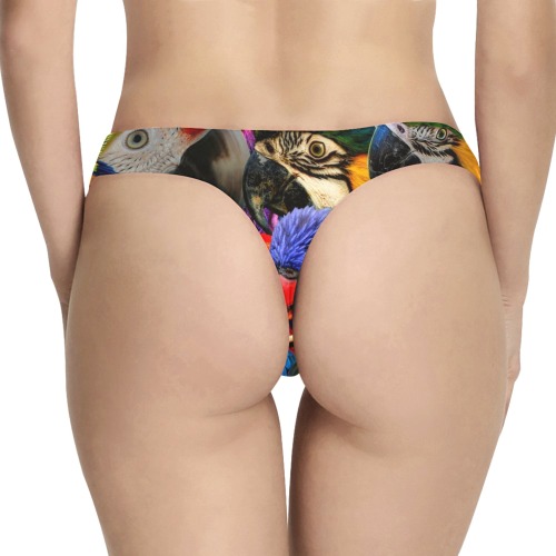 PARROTS Women's All Over Print Thongs (Model L30)