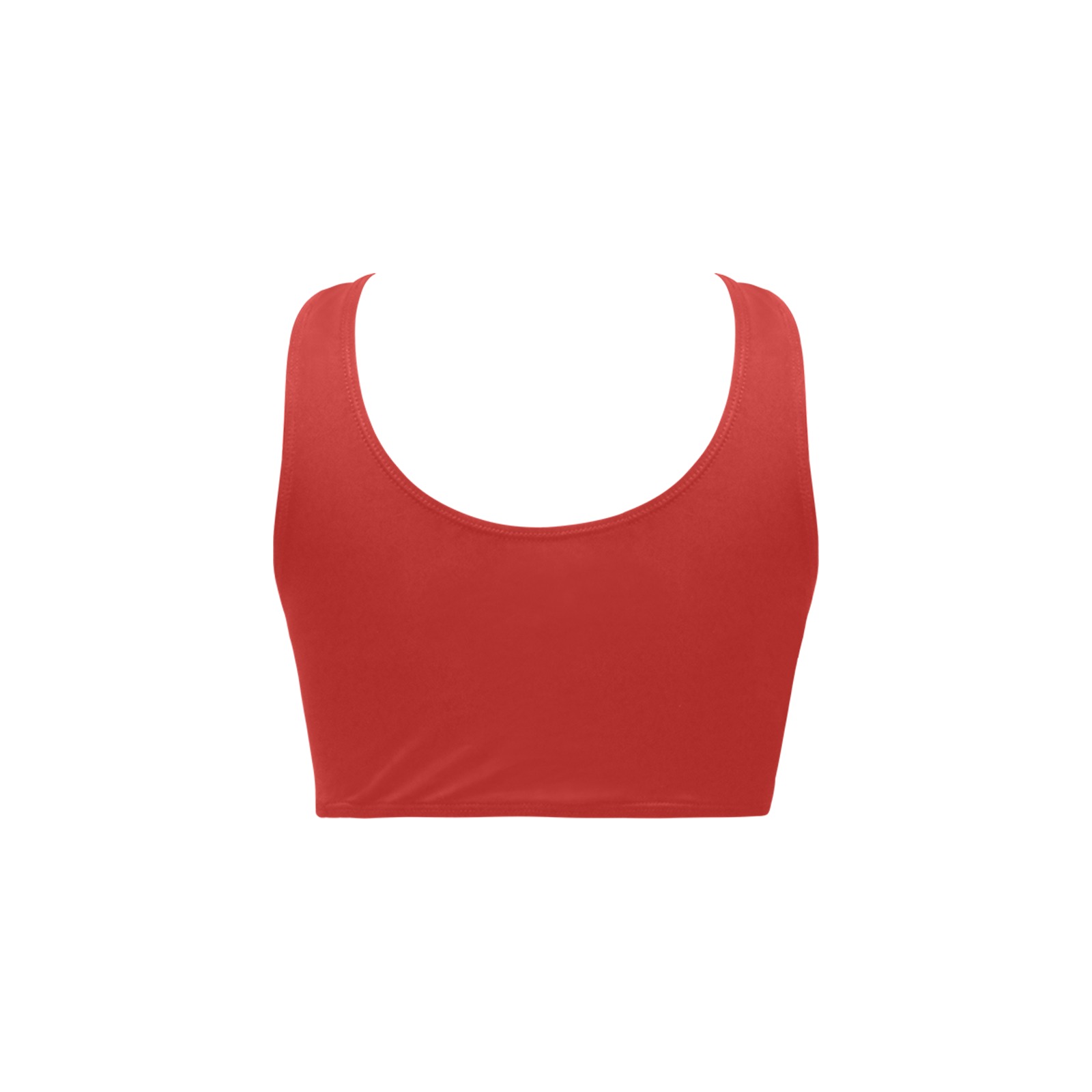Solid Colors Red Chest Bowknot Bikini Top (Model S33)