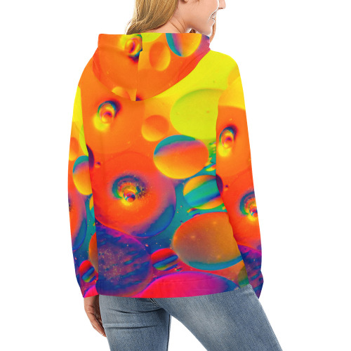 All over print All Over Print Hoodie for Women (USA Size) (Model H13)