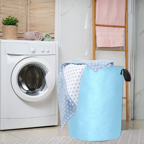 color baby blue Laundry Bag (Large)