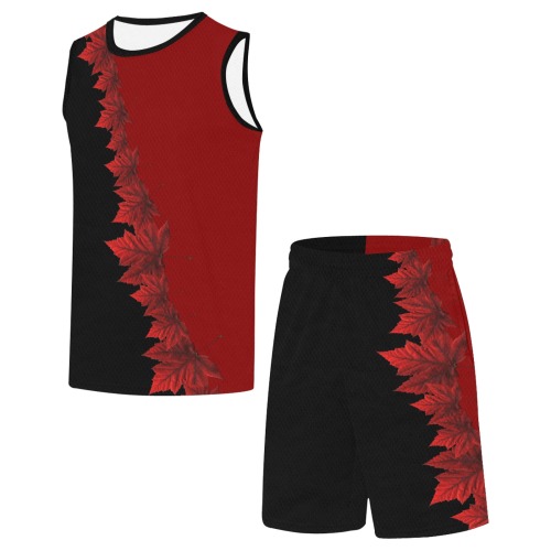 Canada Maple Leaf Team Basketball Uniform Basketball Uniform with Pocket