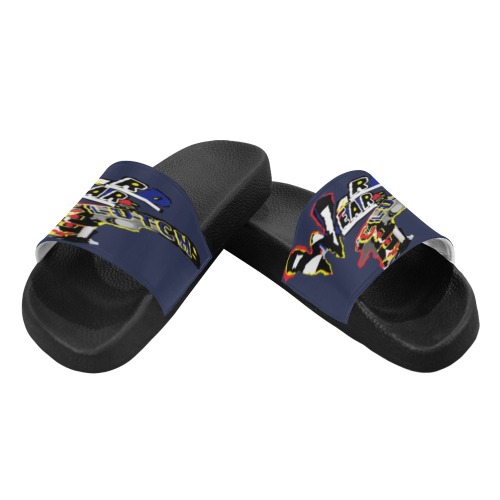 WD.WR.LOGO.NVYBLU Men's Slide Sandals (Model 057)