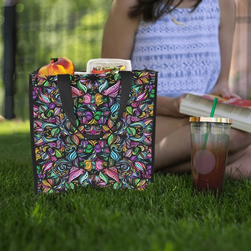 Whimsical Blooms Picnic Tote Bag (Model 1717)